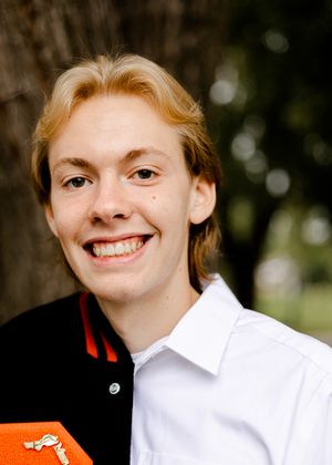 Portrait series showing bright smiles against a natural outdoor background.