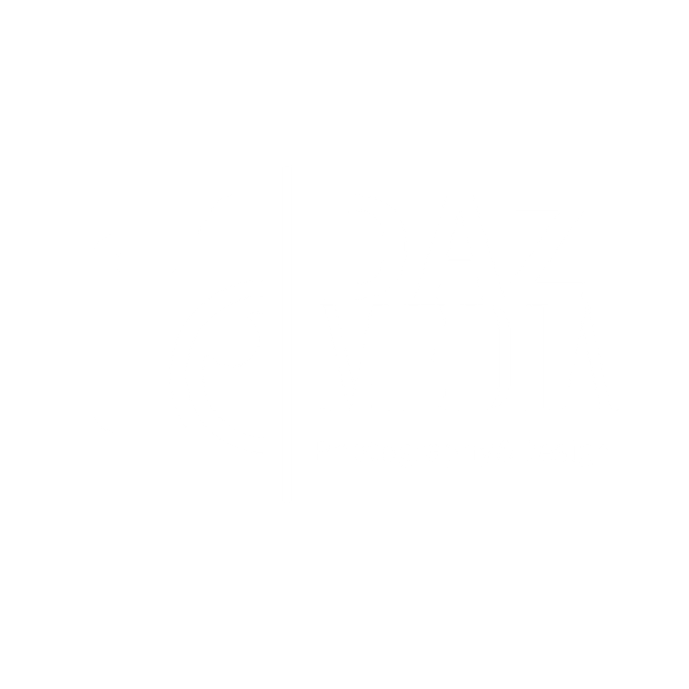 White logo design for DAZ Media Photography & Design on black background.