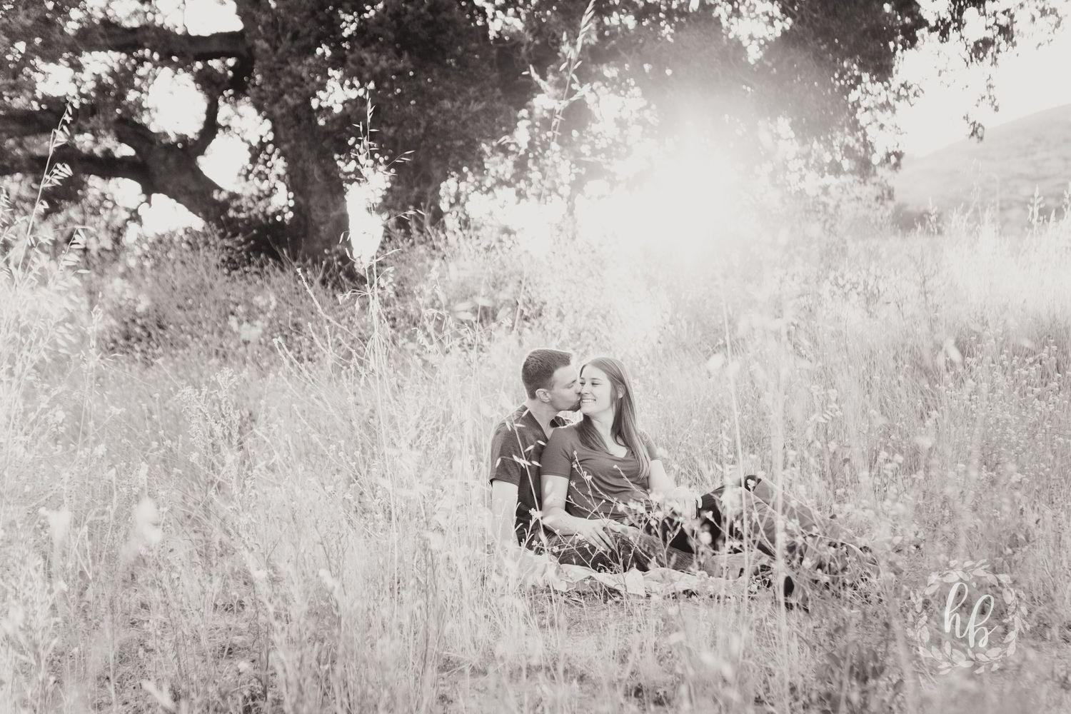 open field camarillo engagement photos