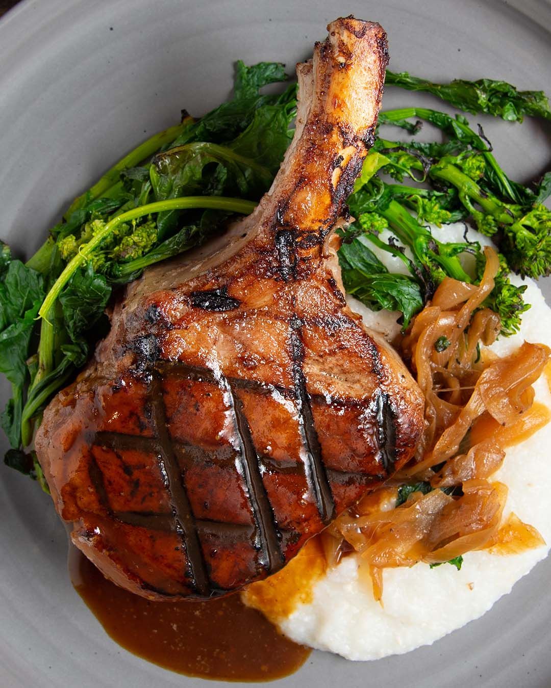 Pork Chops from Warehouse 72 in Houston. Cypress Food Photographer