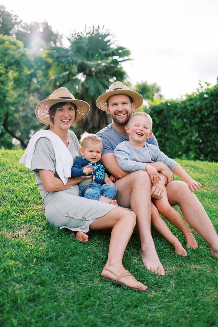 Family enjoy a day in a park