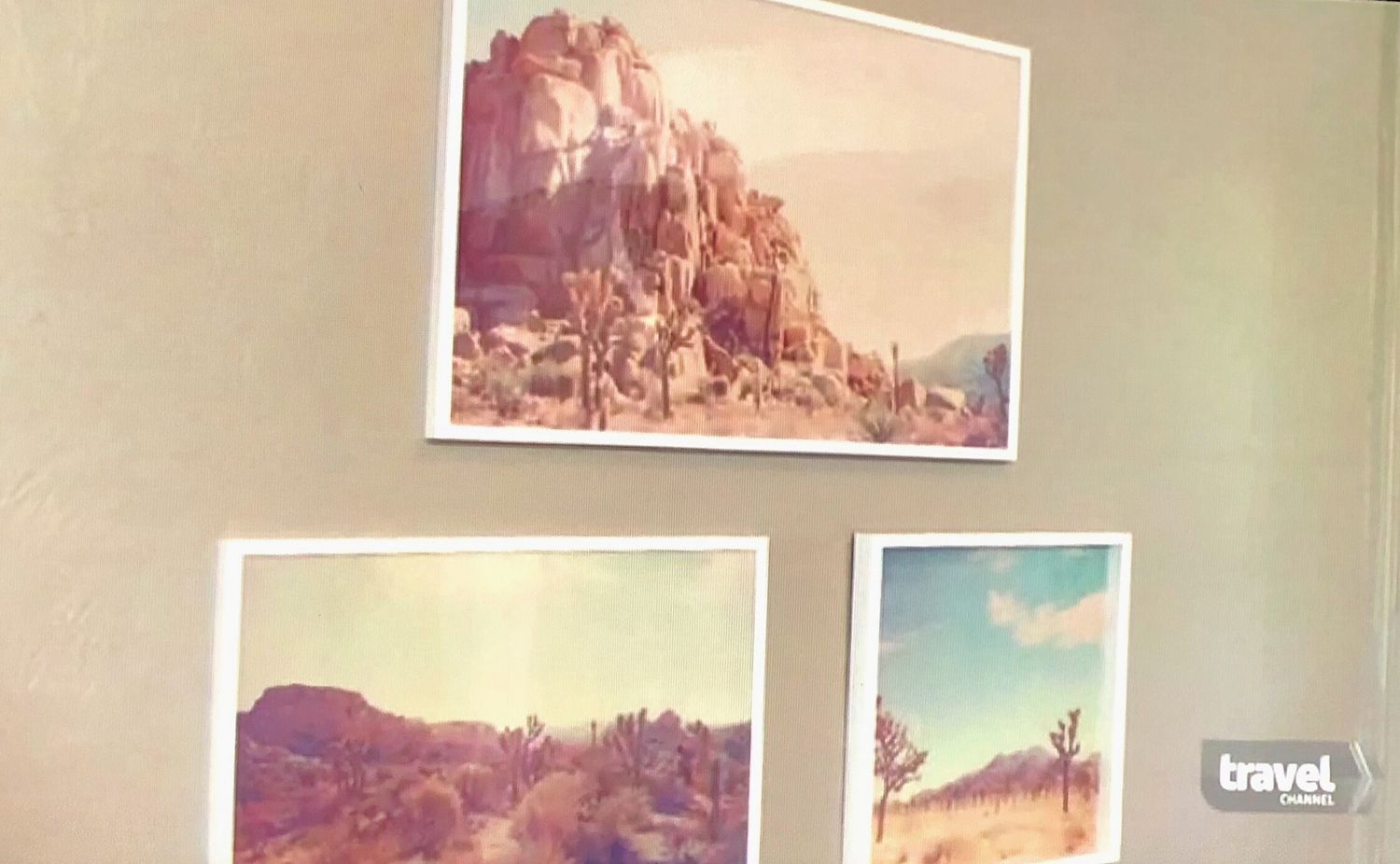 Joshua Tree prints on Hotel Impossible