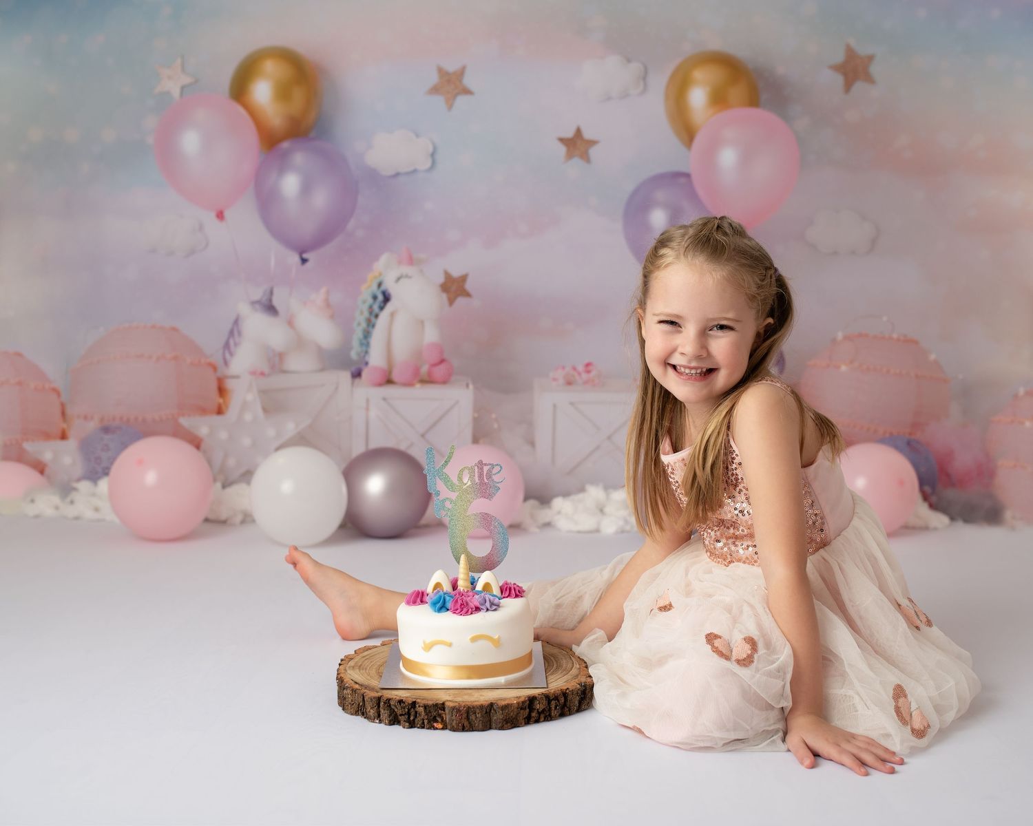 girl with birthday cake