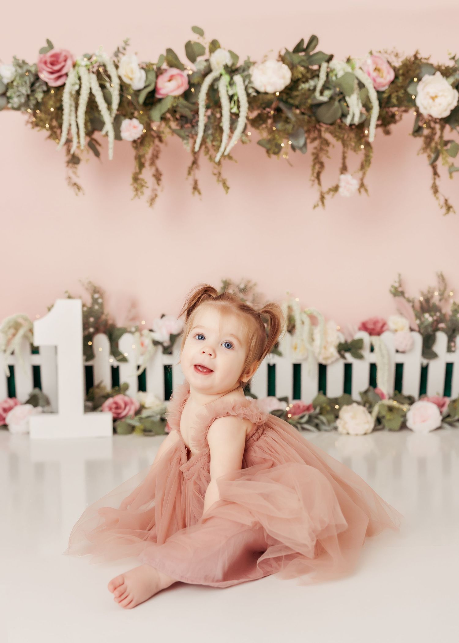 cake smash session in broken arrow Oklahoma spring garden