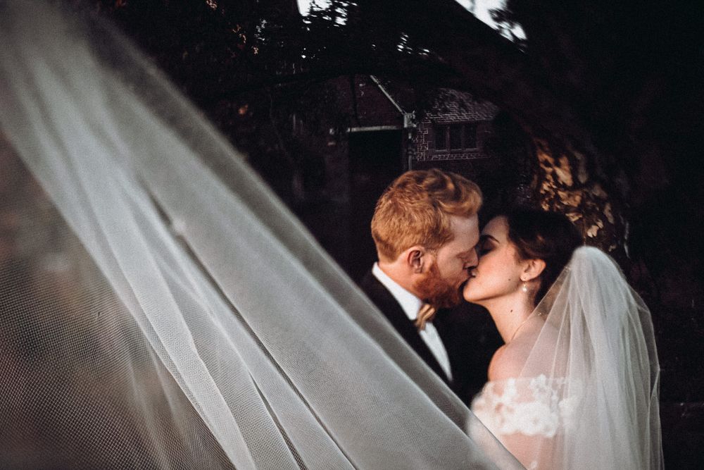 Wedding Veil shot by Rose and Rainbow Photography