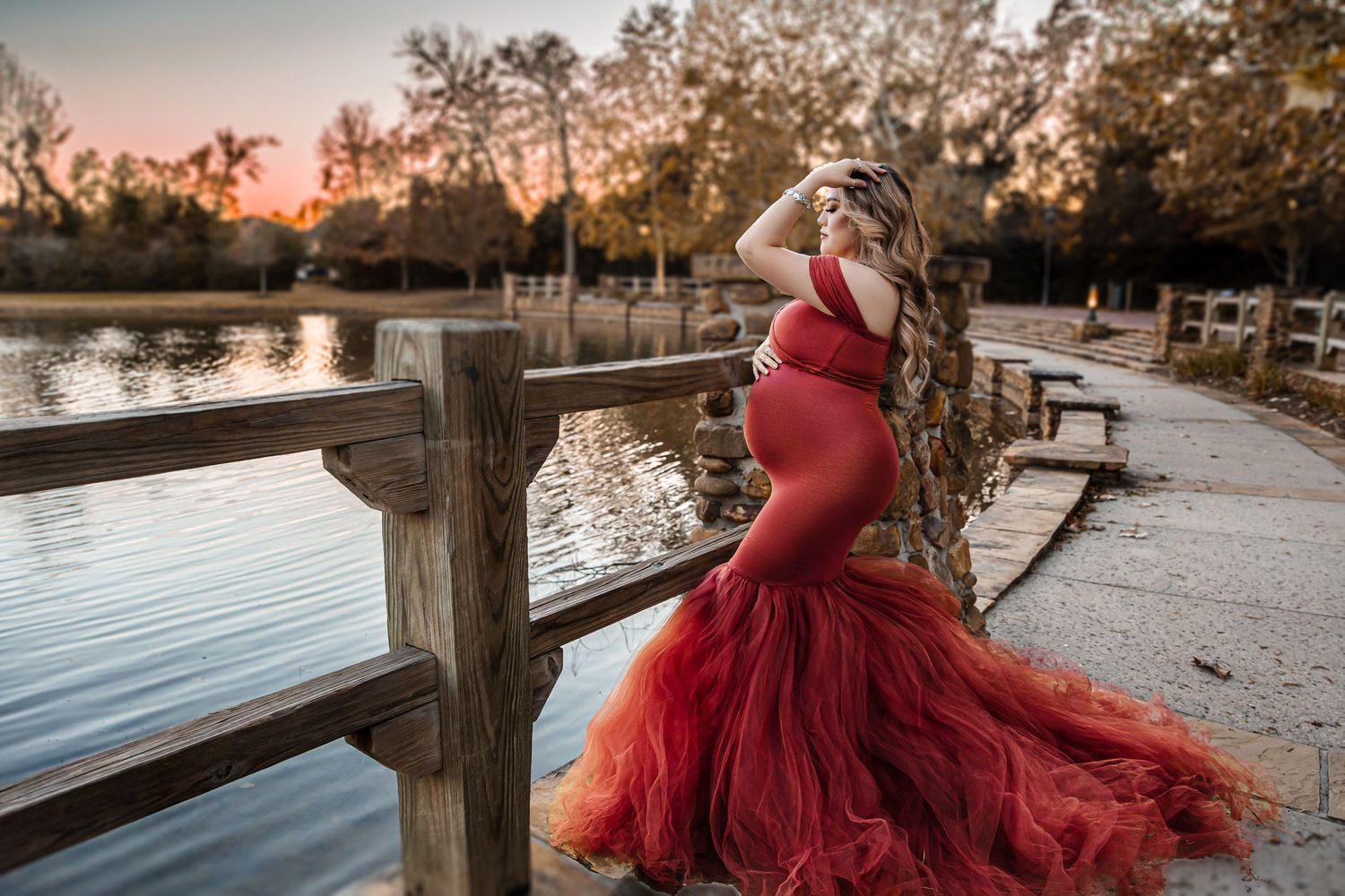 ariel fitted gown