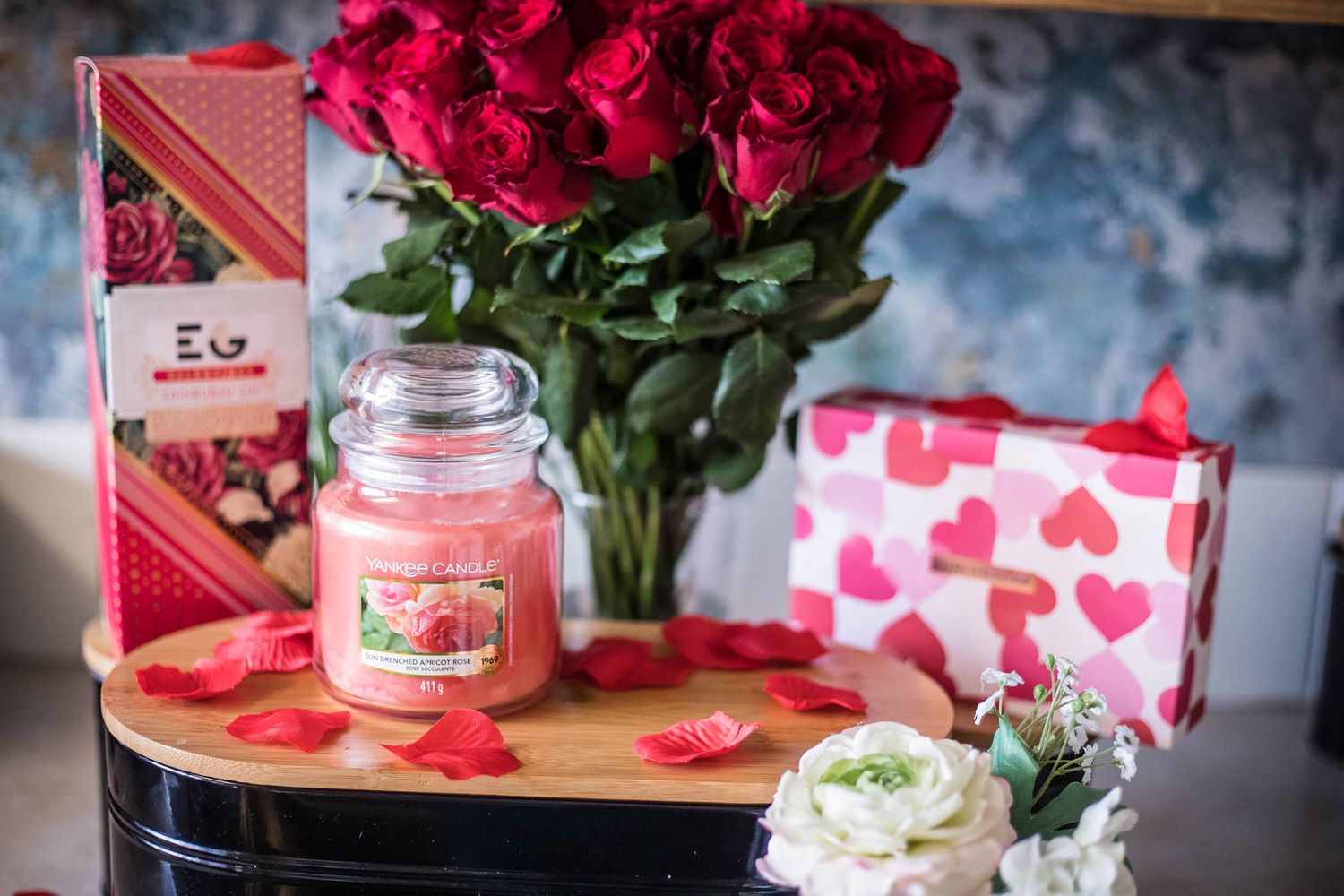 Valentine's Day gift ideas photographed for Moonpig