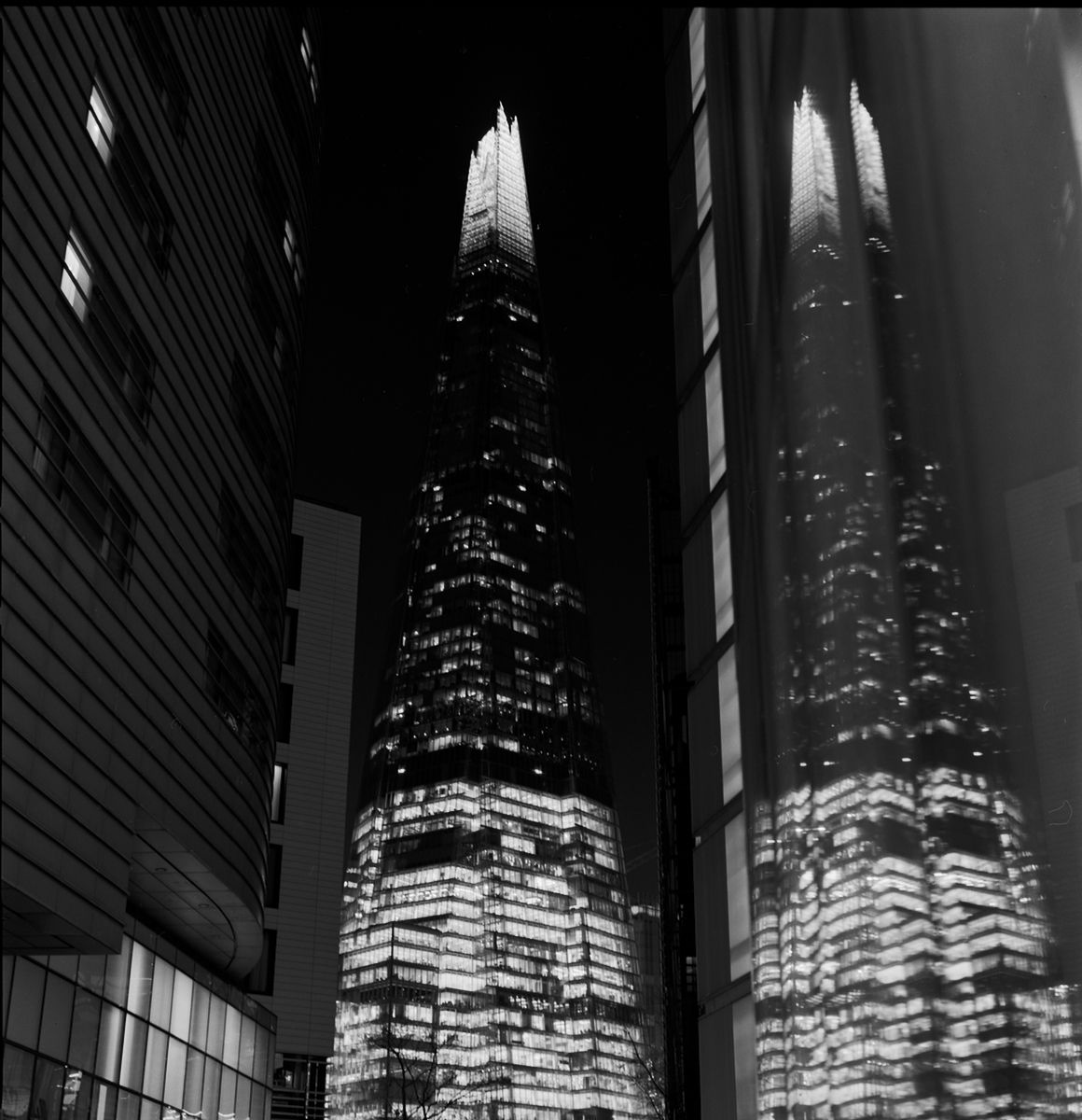Central London - The Shard - Cityscape Photograph in Black and White