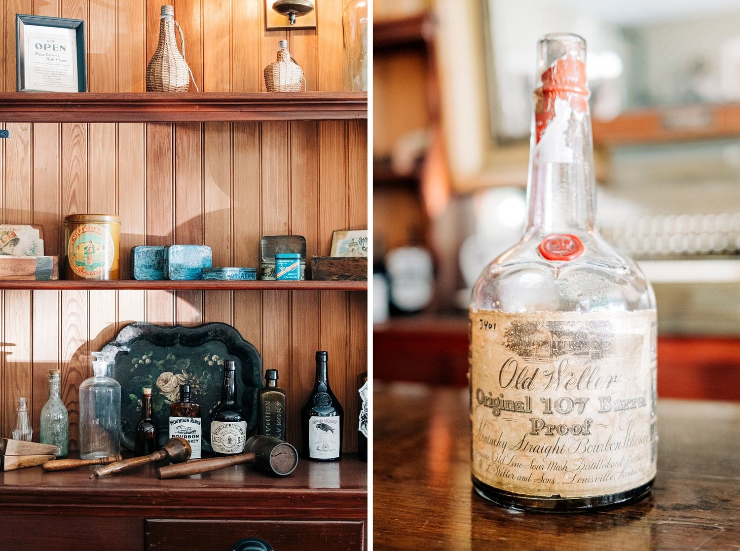 A bottle of Old Weller Original 107 Barrel Proof