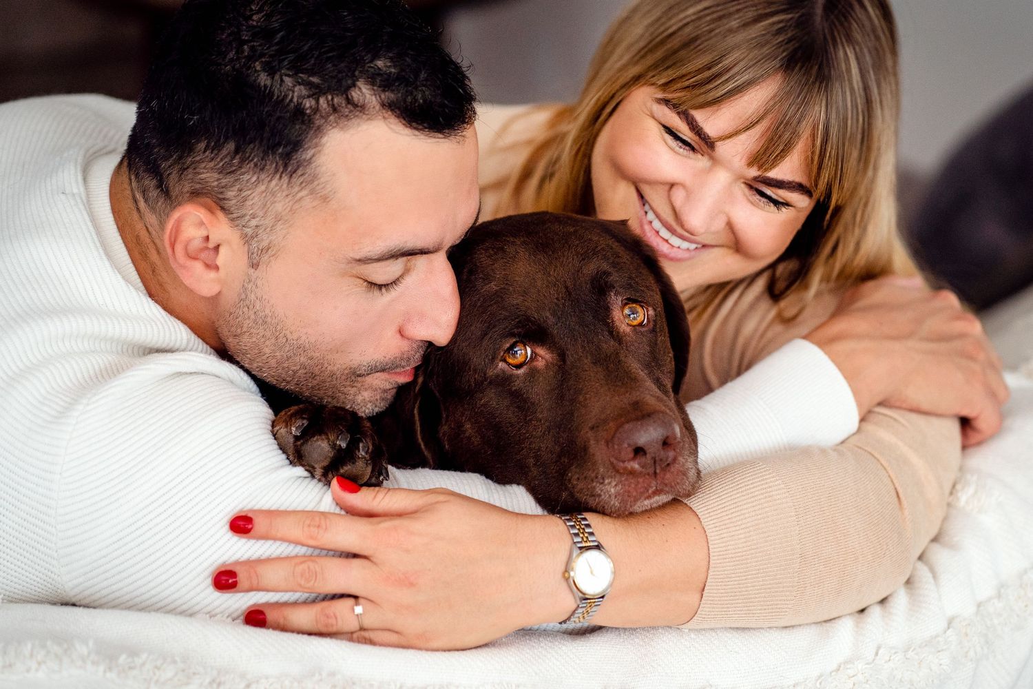couple photoshoot in Balgowlah with a dog
