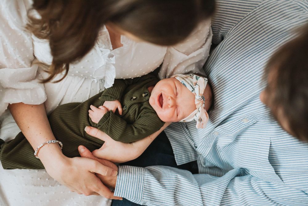 in home newborn session washington dc