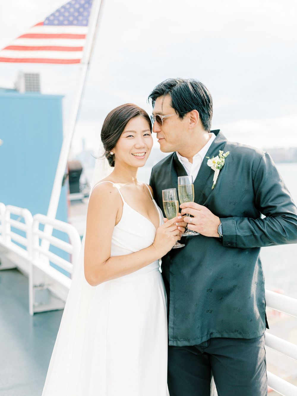 NYC Yacht Wedding Atlantica cruise Skyline Reception Jeanie Jang Photo NYC Wedding Photographer
