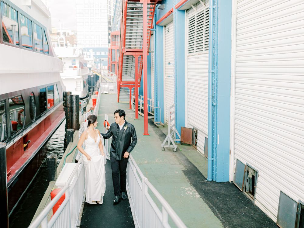 NYC Yacht Wedding Atlantica cruise Skyline Reception Jeanie Jang Photo NYC Wedding Photographer