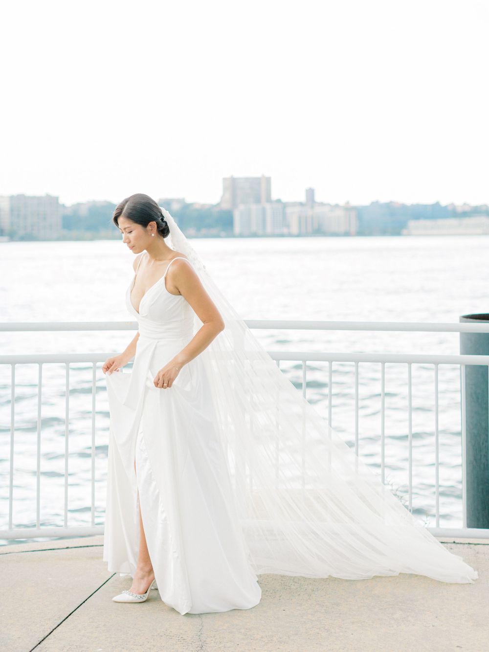NYC Yacht Wedding Atlantica cruise Skyline Reception Jeanie Jang Photo NYC Wedding Photographer