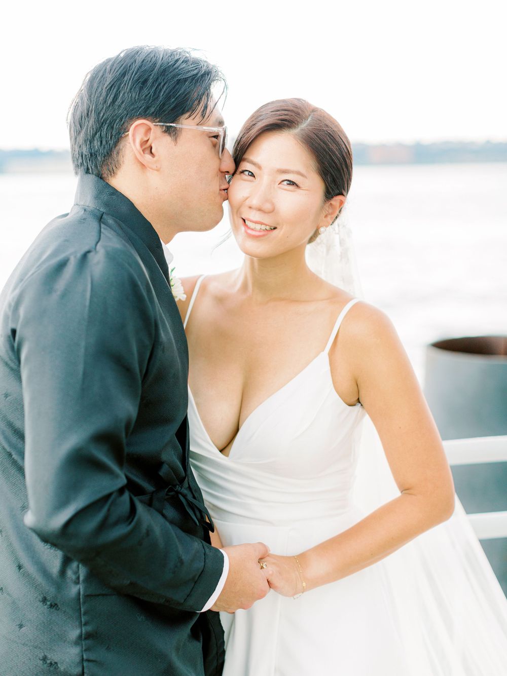 NYC Yacht Wedding Atlantica cruise Skyline Reception Jeanie Jang Photo NYC Wedding Photographer
