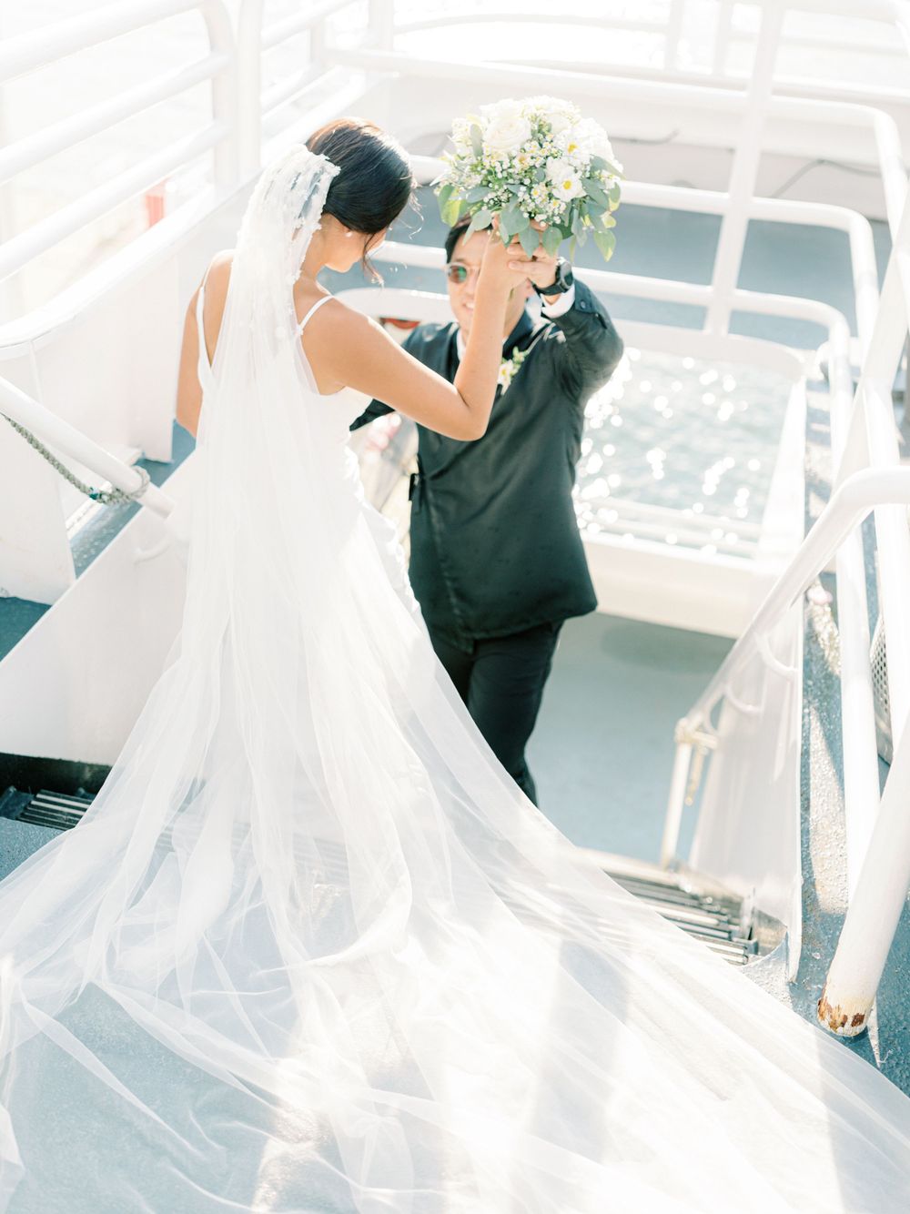 NYC Yacht Wedding Atlantica cruise Skyline Reception Jeanie Jang Photo NYC Wedding Photographer