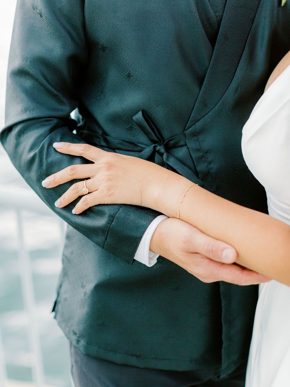 NYC Yacht Wedding Atlantica cruise Skyline Reception Jeanie Jang Photo NYC Wedding Photographer
