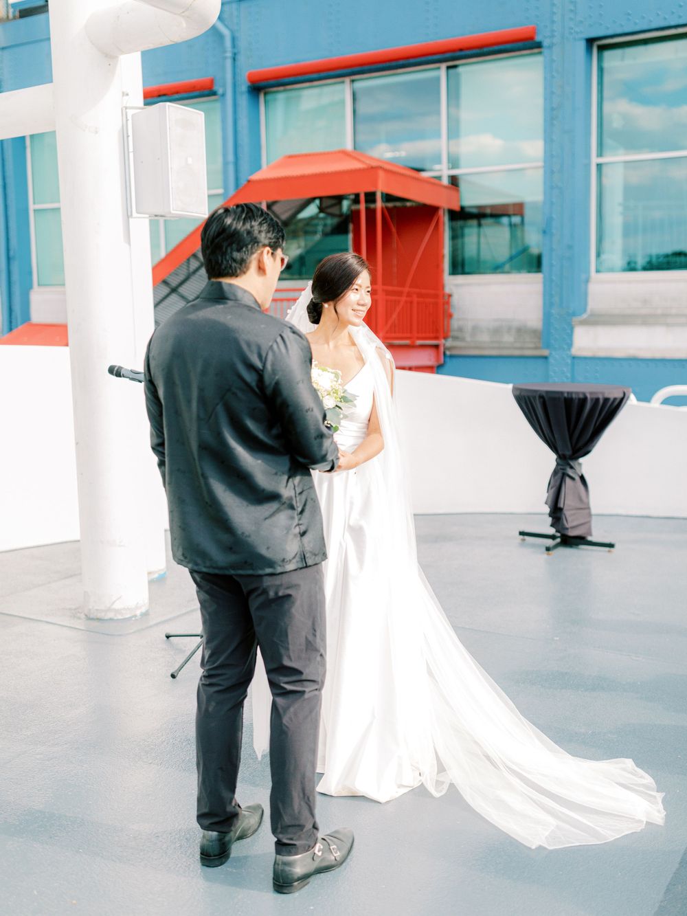 NYC Yacht Wedding Atlantica cruise Skyline Reception Jeanie Jang Photo NYC Wedding Photographer