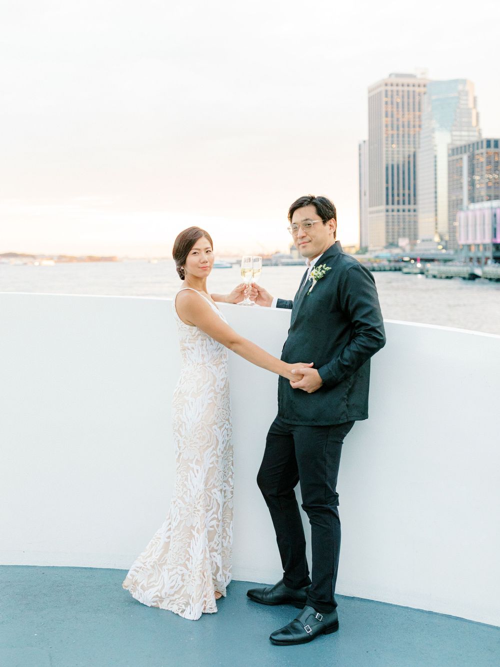 NYC Yacht Wedding Atlantica cruise Skyline Reception Jeanie Jang Photo NYC Wedding Photographer