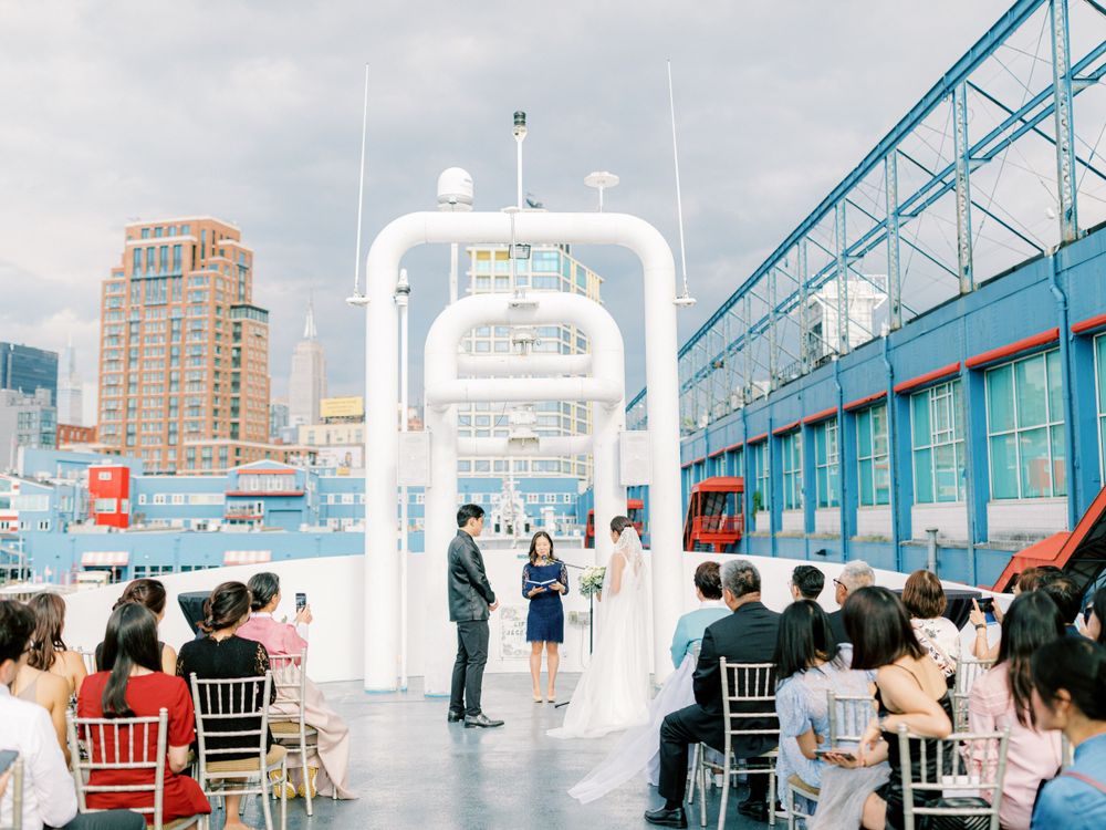 NYC Yacht Wedding Atlantica cruise Skyline Reception Jeanie Jang Photo NYC Wedding Photographer