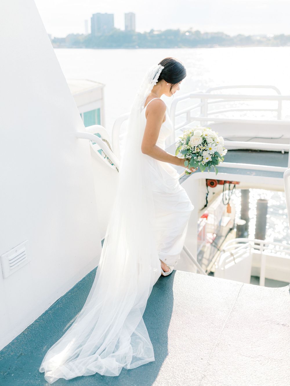 NYC Yacht Wedding Atlantica cruise Skyline Reception Jeanie Jang Photo NYC Wedding Photographer
