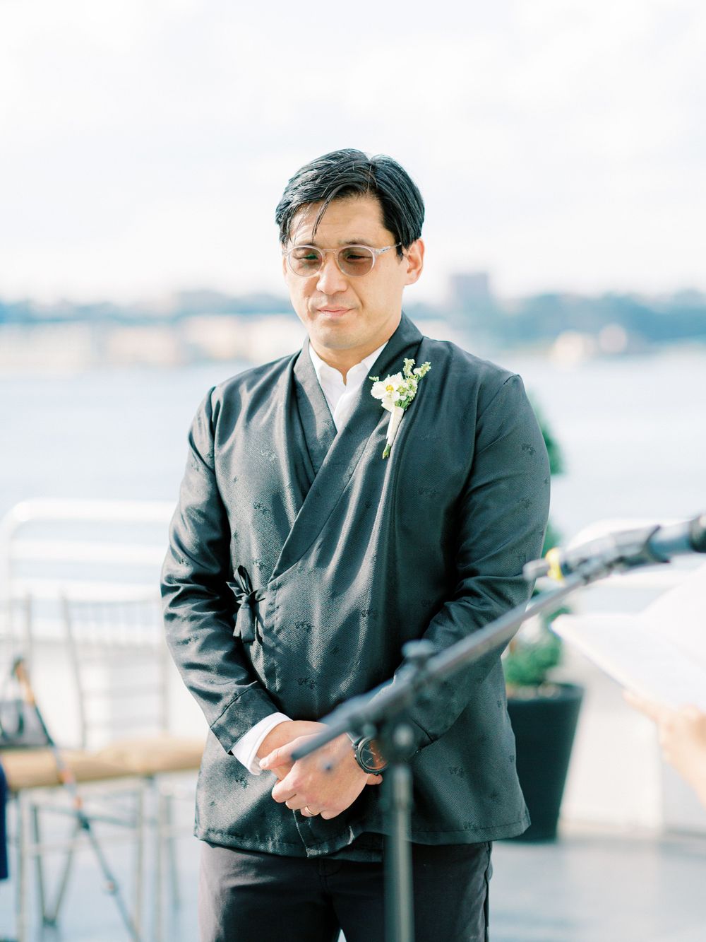 NYC Yacht Wedding Atlantica cruise Skyline Reception Jeanie Jang Photo NYC Wedding Photographer