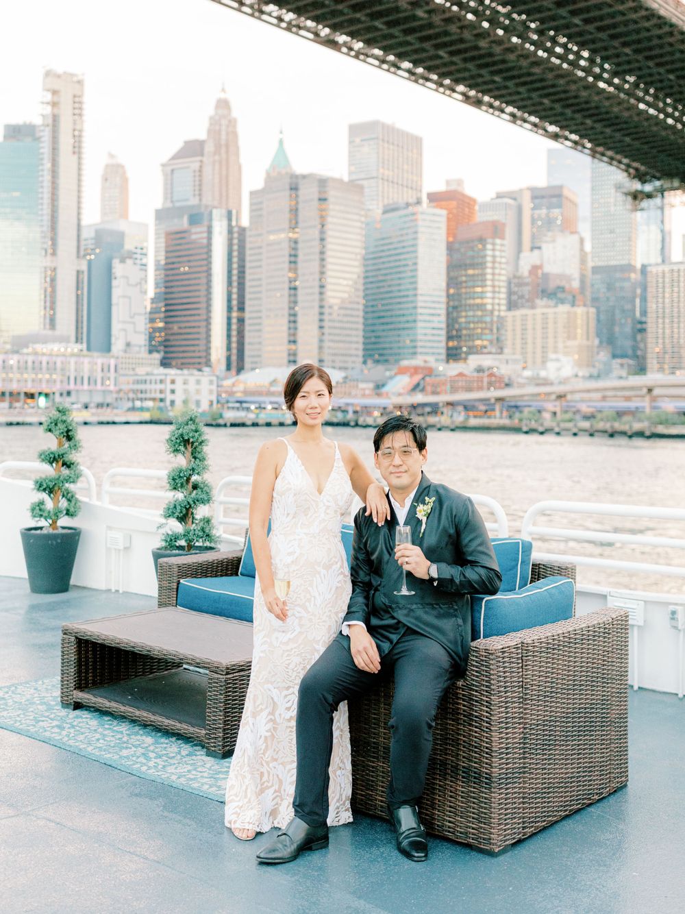 NYC Yacht Wedding Atlantica cruise Skyline Reception Jeanie Jang Photo NYC Wedding Photographer