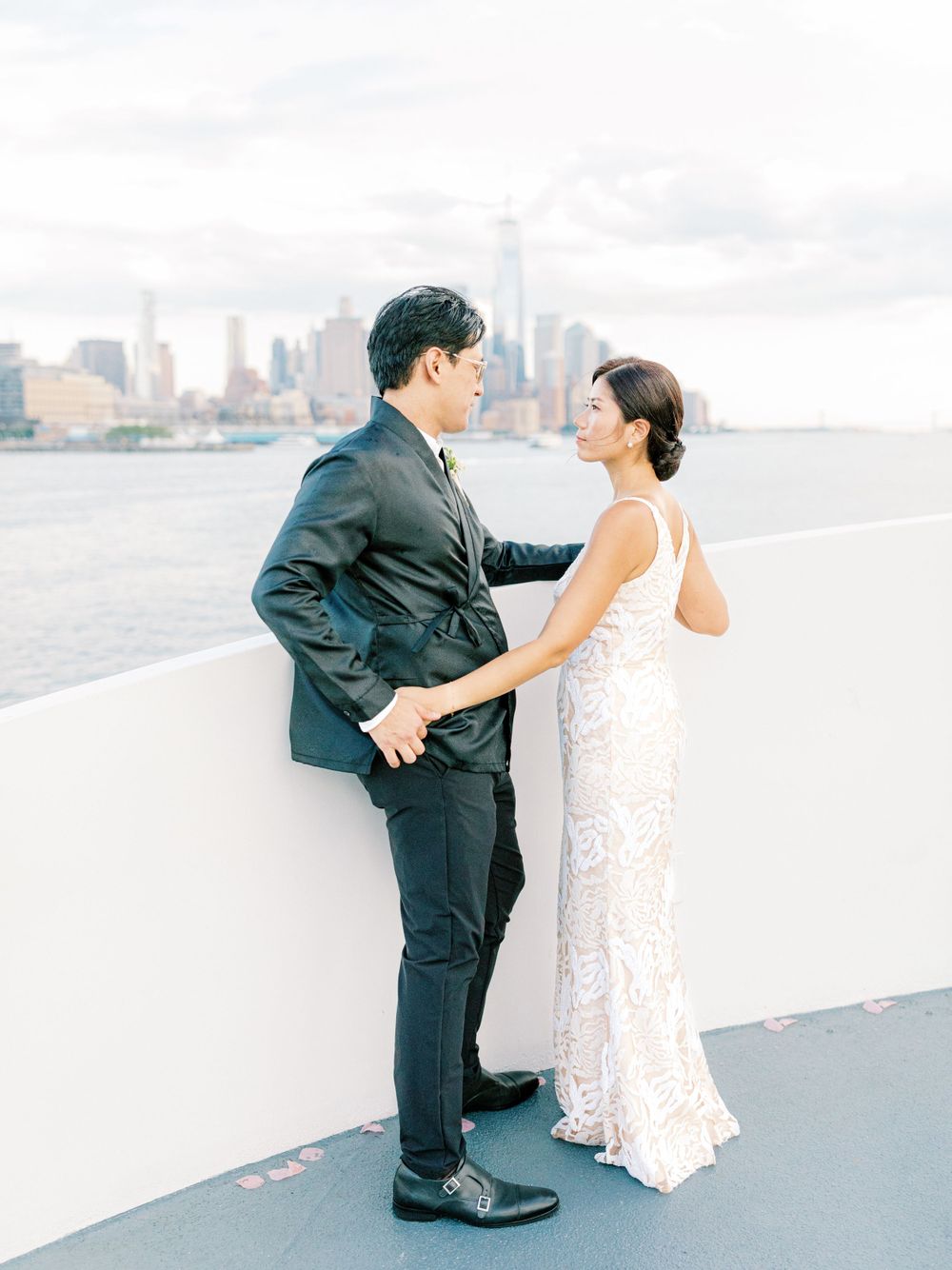 NYC Yacht Boat Wedding Jeanie Jang Photo NYC Wedding Photographer