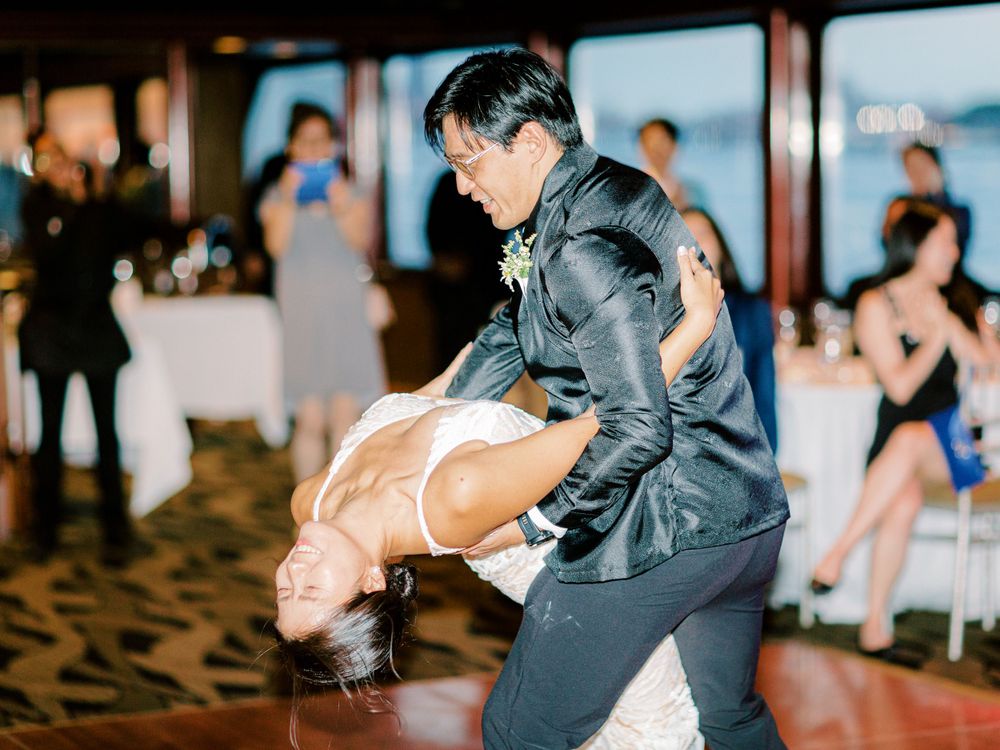 NYC Yacht Wedding Atlantica cruise Skyline Reception Jeanie Jang Photo NYC Wedding Photographer