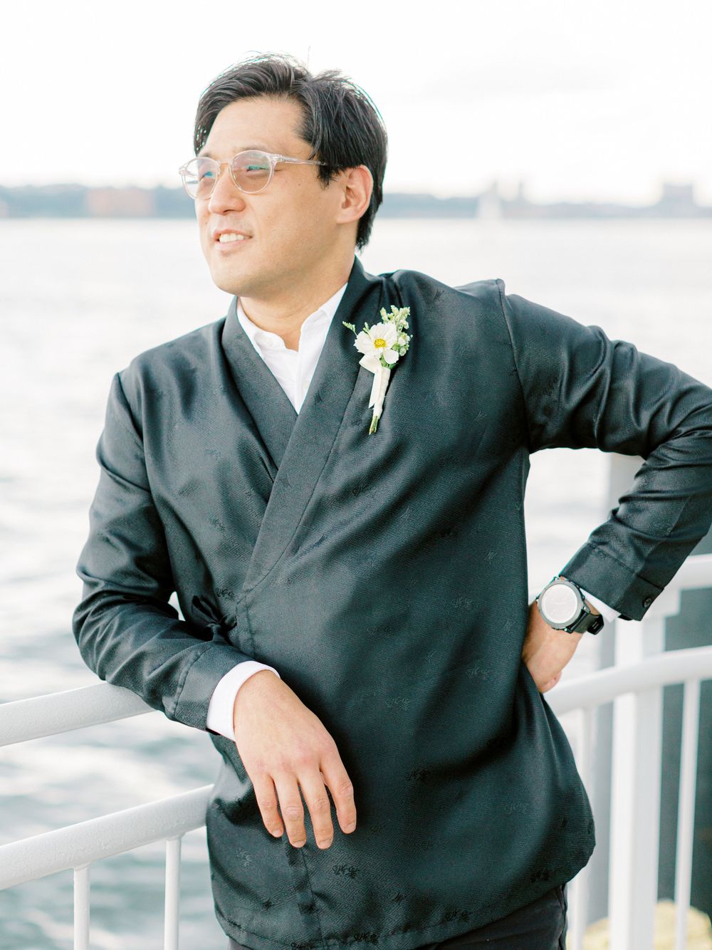 NYC Yacht Wedding Atlantica cruise Skyline Reception Jeanie Jang Photo NYC Wedding Photographer