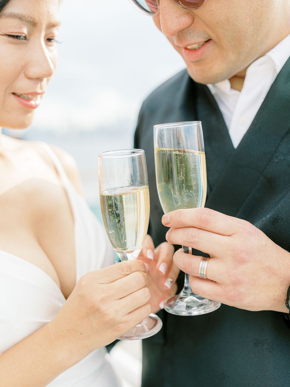 NYC Yacht Wedding Atlantica cruise Skyline Reception Jeanie Jang Photo NYC Wedding Photographer