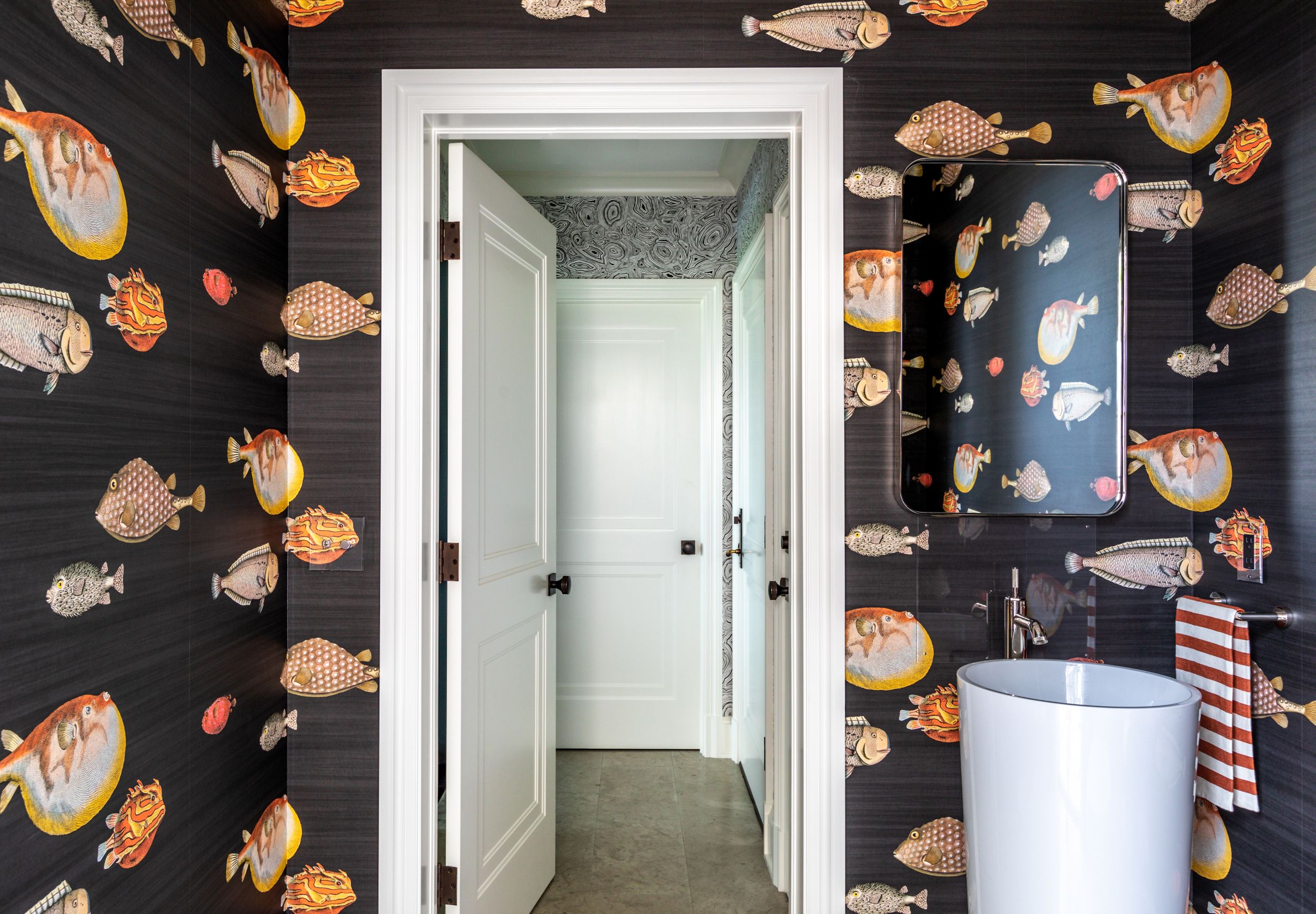 Cannon & Bullock fish wall covering