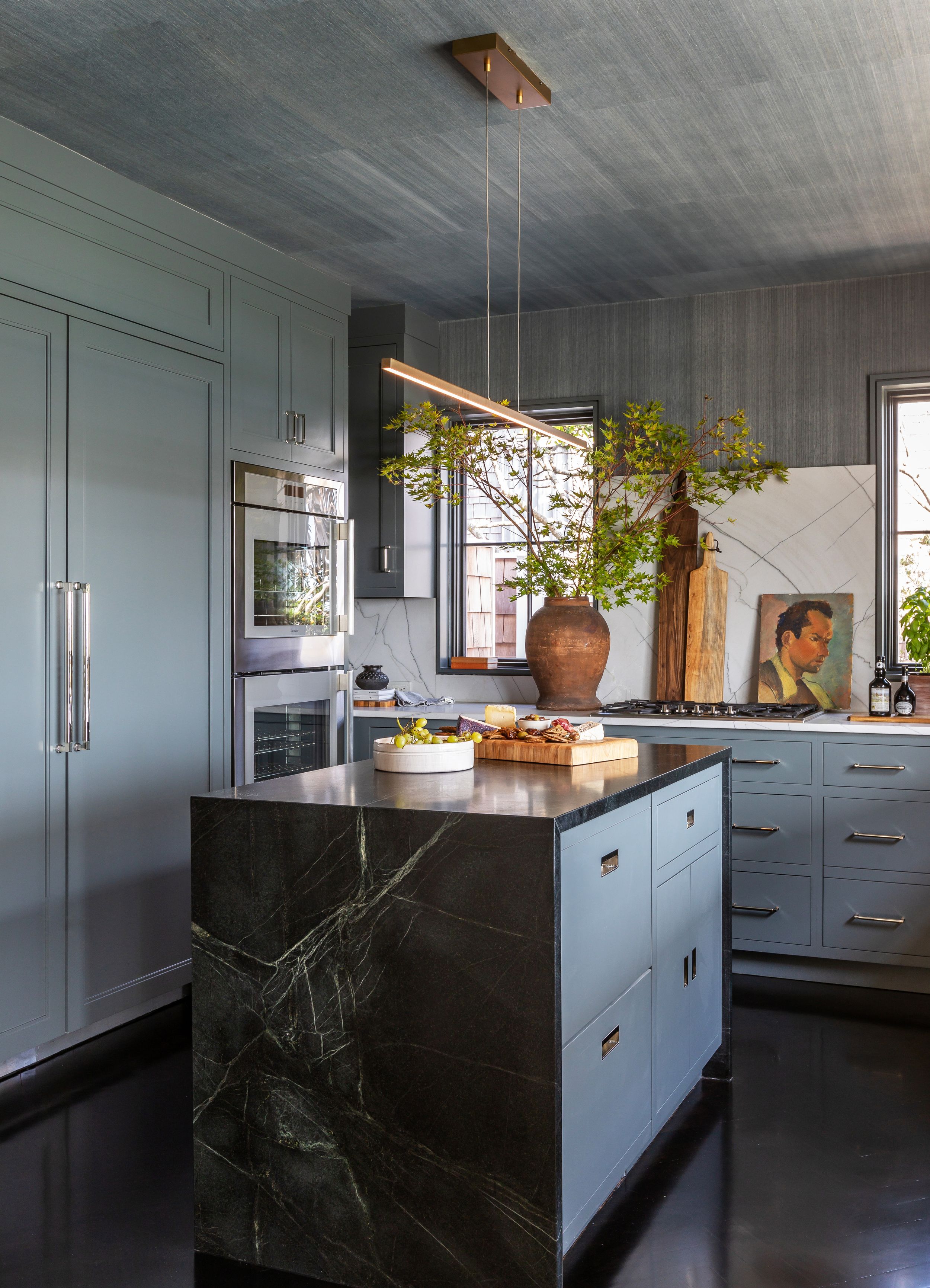 Opus Stone kitchen island featured in House Beautiful magazine