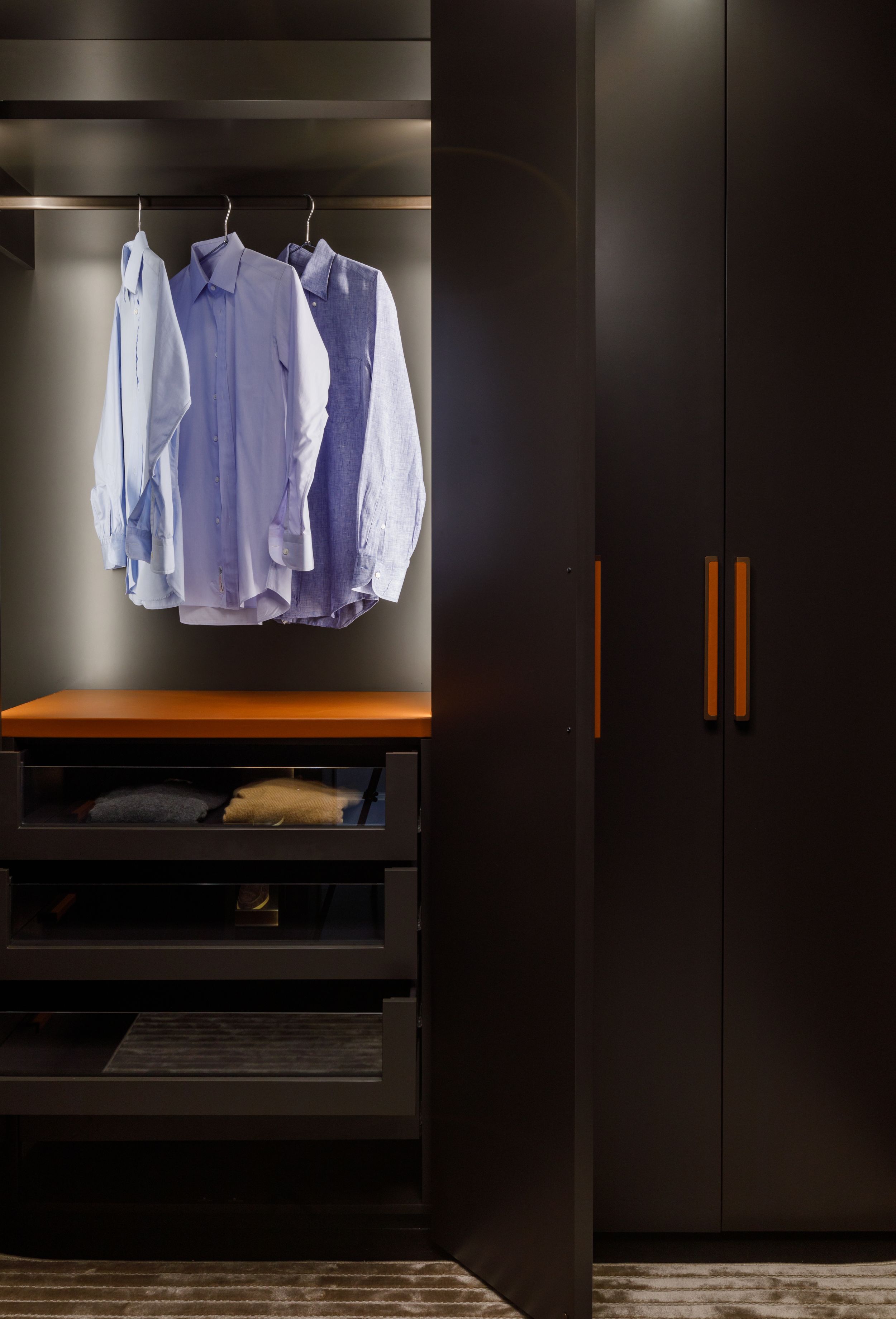 Custom, luxury walk in closet in Ponte Vedra beach