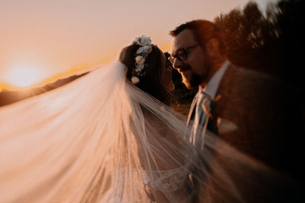 Wedding Veil shot by Rose and Rainbow Photography