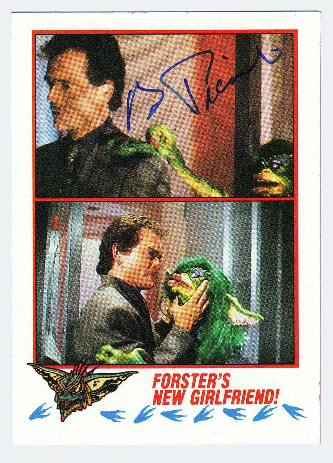 Signed Gremlins 2 movie trading card