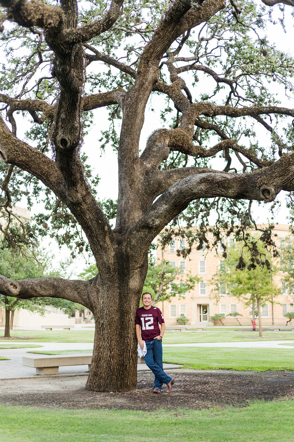 Texas A&M University Academic Plaza Guy Senior Portraits