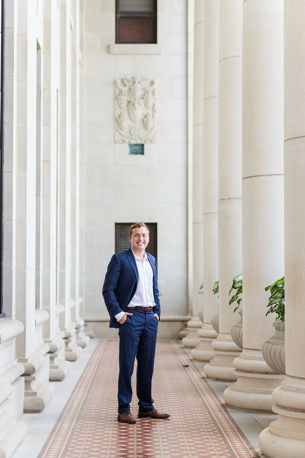 Texas A&M University Jack K Williams Administration Building Guy Senior Portraits