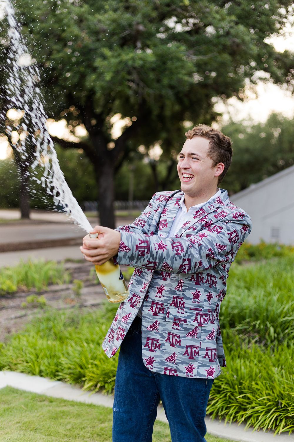 Texas A&M University Academic Plaza Guy Senior Portraits