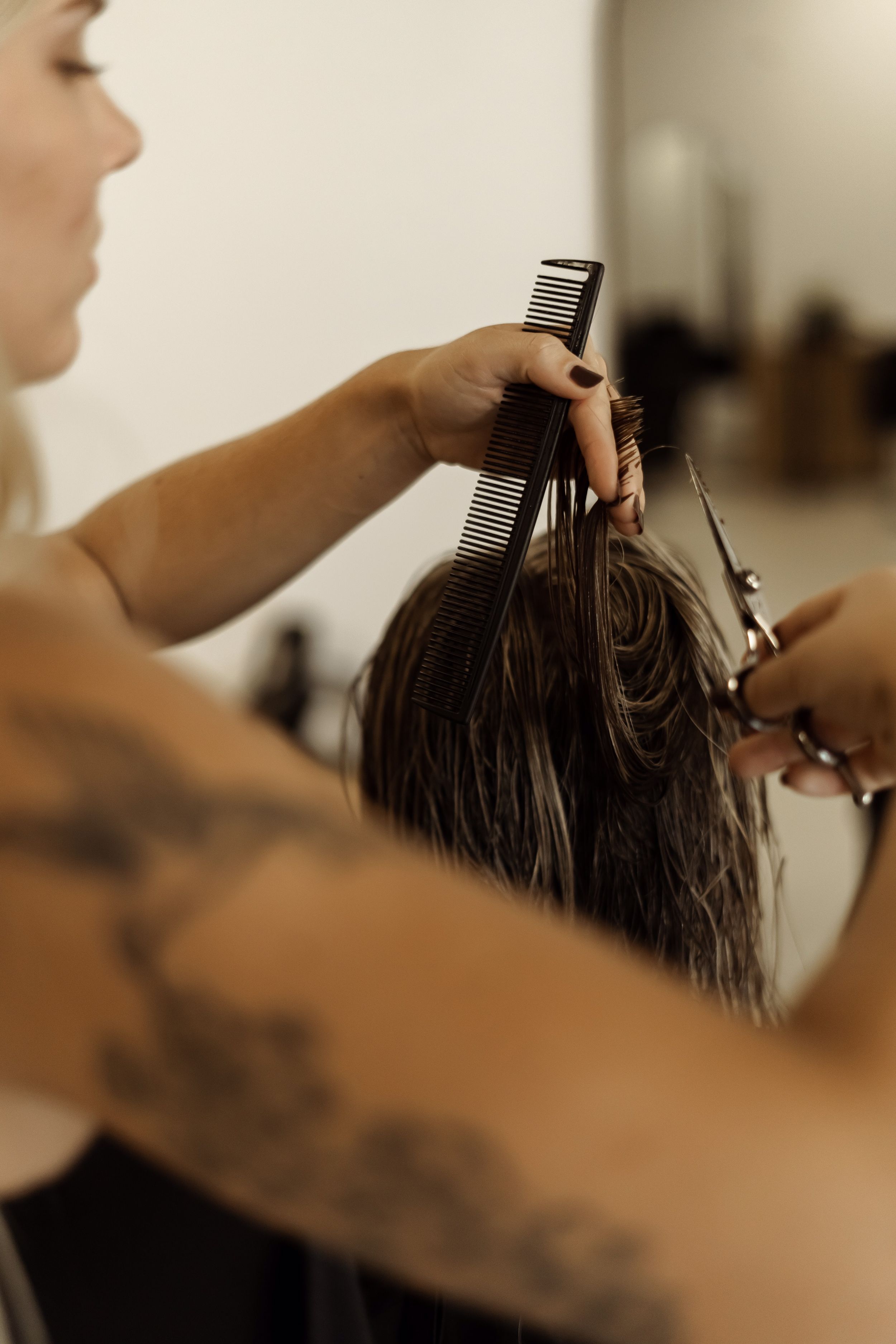 hair salon photoshoot