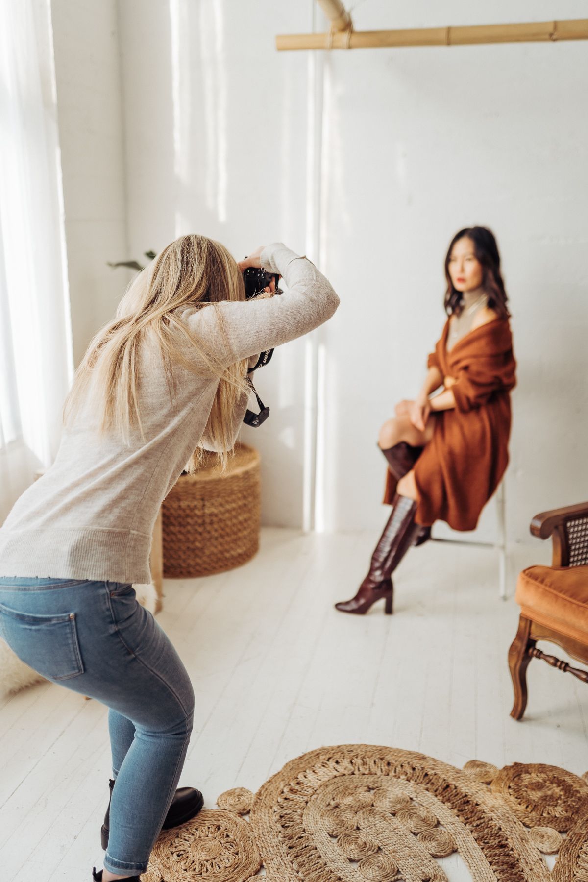 behind the scenes portrait of Tiffany Kelterer, Santa Barbara, Ventura and Ojai maternity and senior portrait photographer
