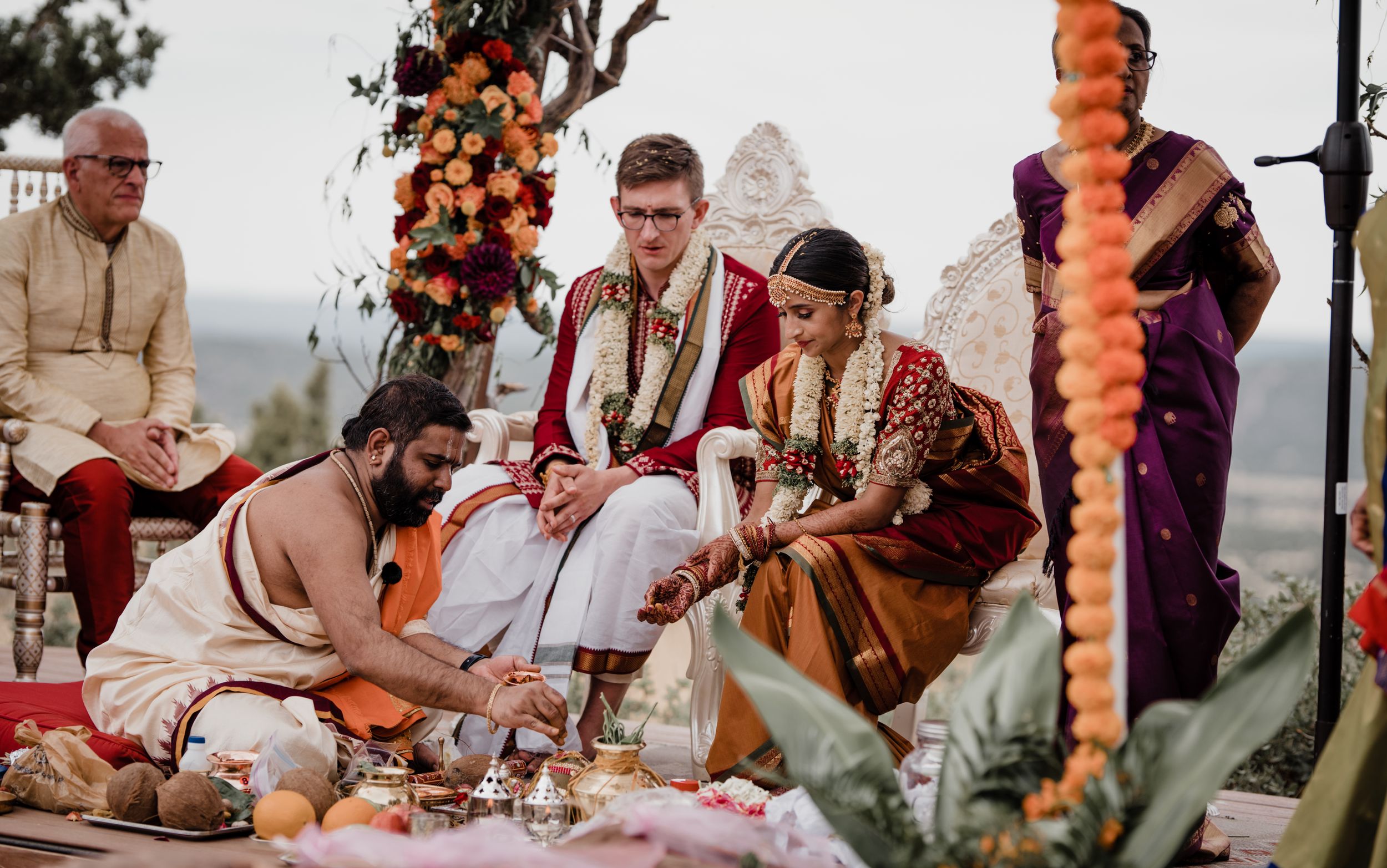 Nick and Anusha Hindu wedding at Blame Her Ranch near Santa Fe (12 of 20)