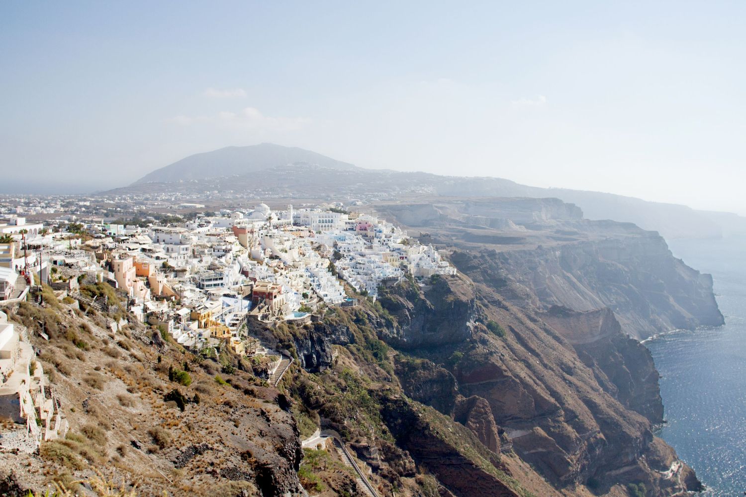 Cliff view from Oia, Santorini