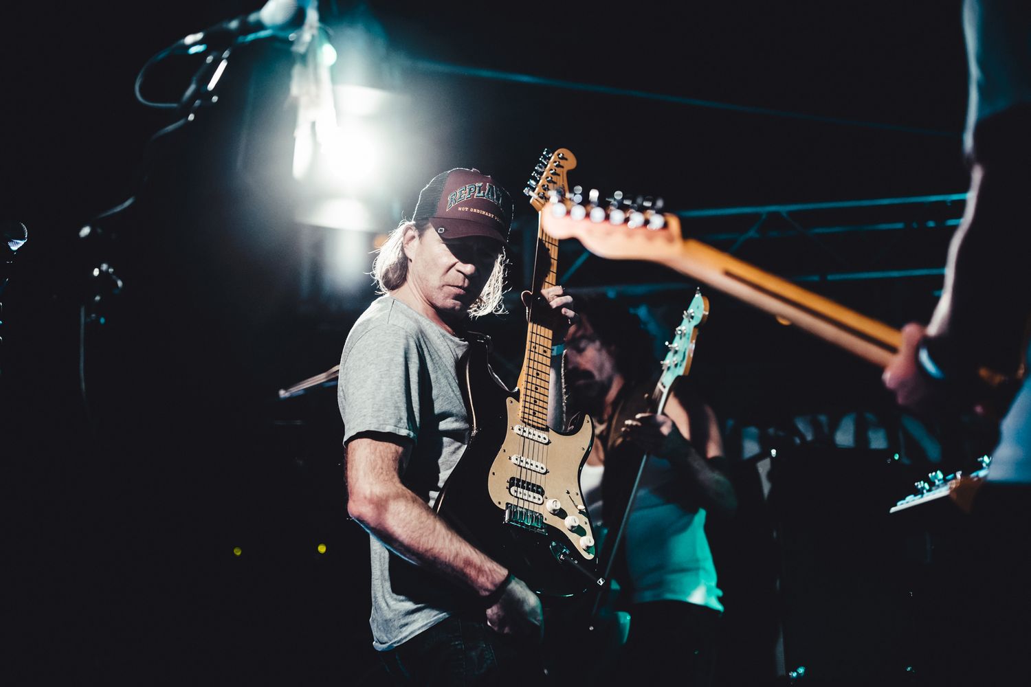 cotton underwear, tiroler Rockcoverband beim Stadtfest in Schwaz, hier mit Heppo, Herbert Praxmarer