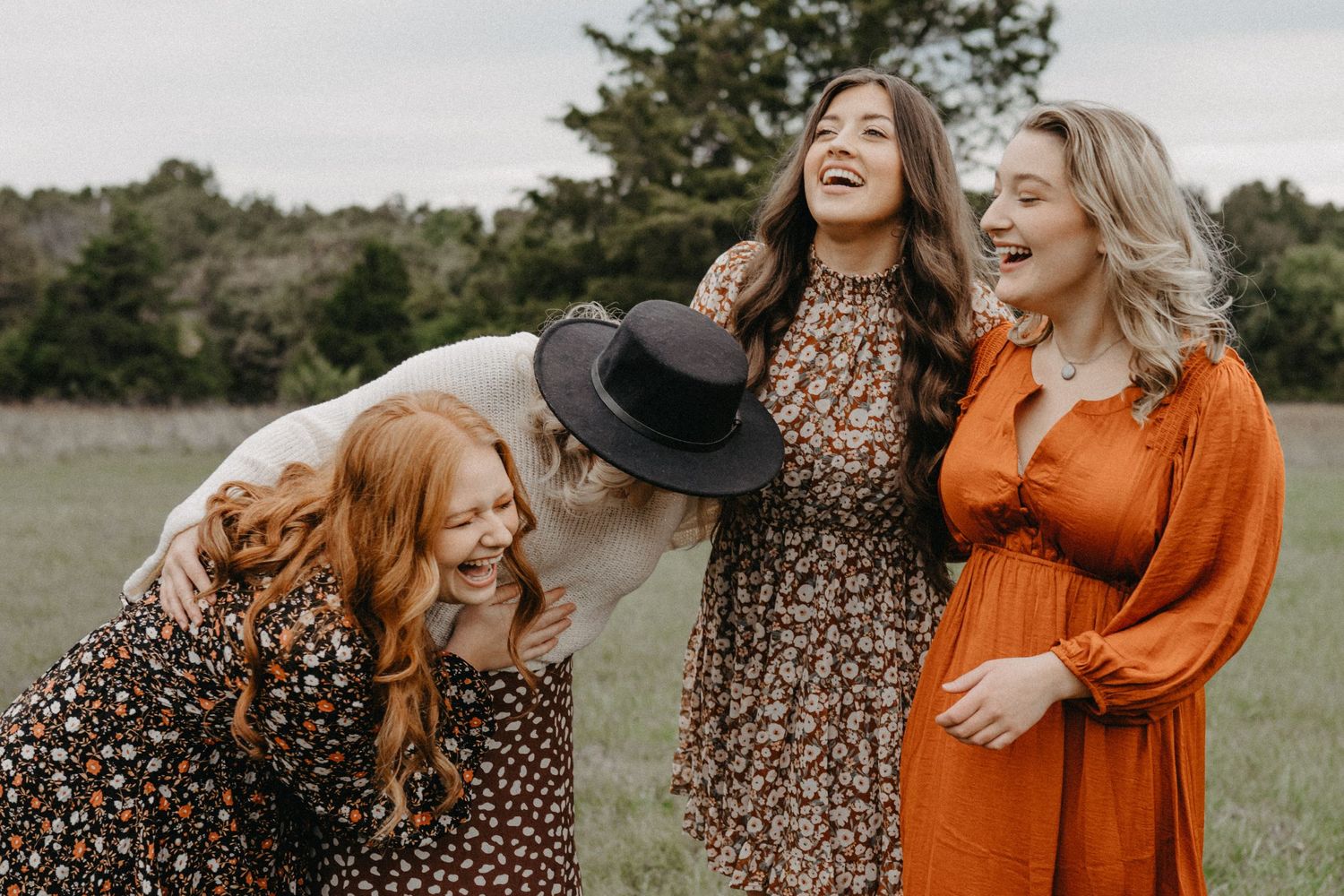 girls playing games at bridal shower
