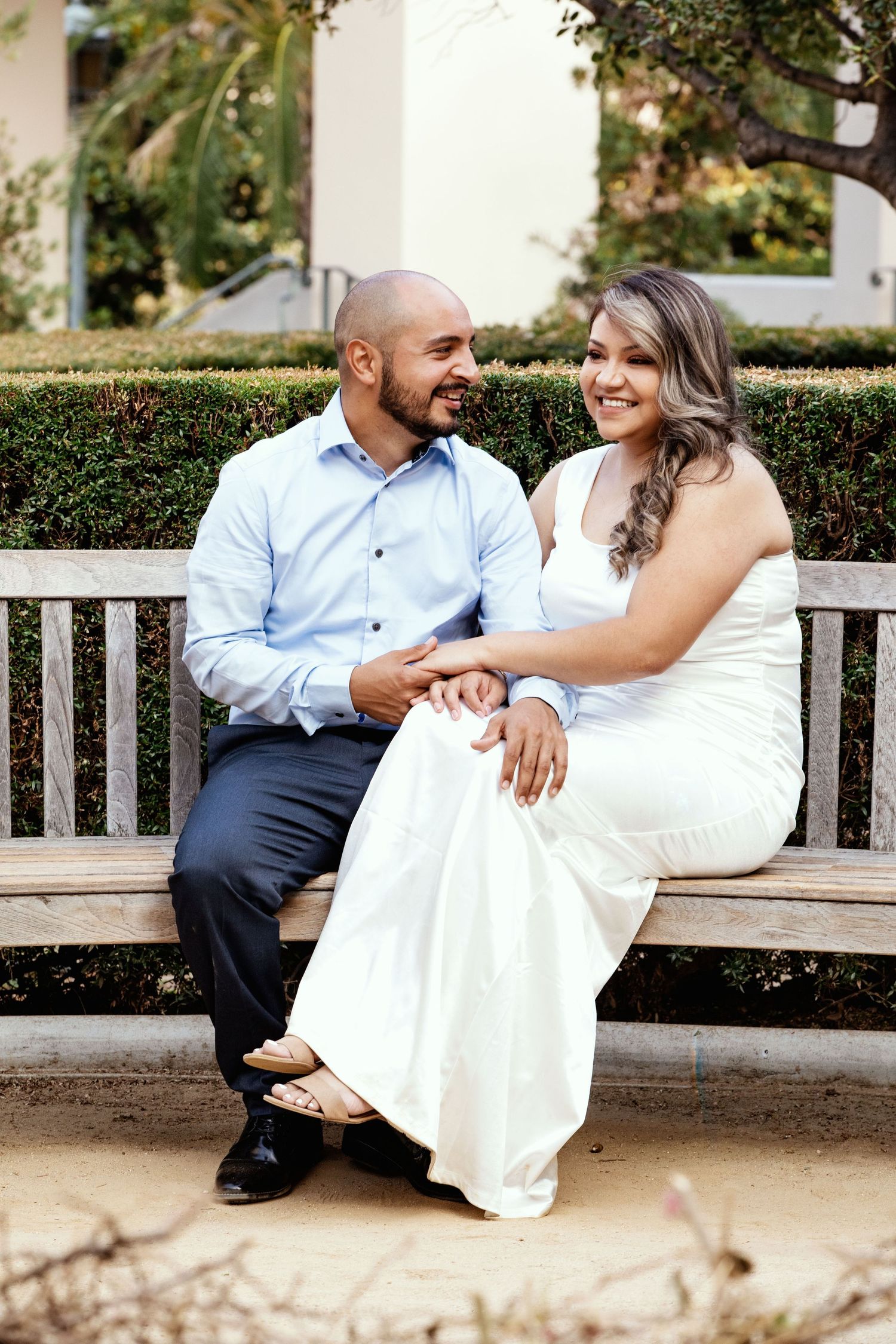 Engagement photos at Pasadena City Hall. Engagement session: Engagement Photos; Engagement Photographer. Wedding Photographer.
