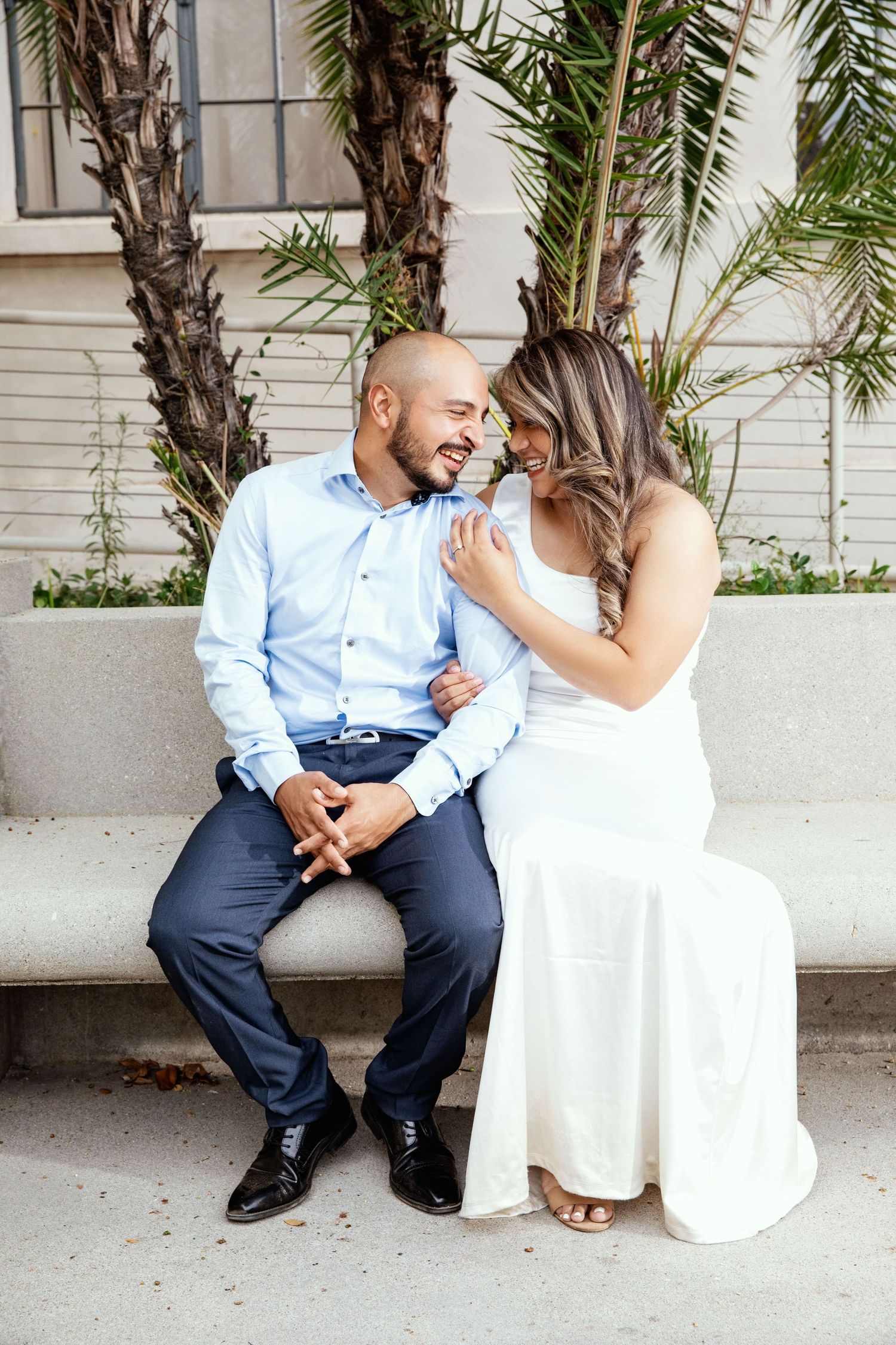 Engagement photos at Pasadena City Hall. Engagement session: Engagement Photos; Engagement Photographer. Wedding Photographer.
