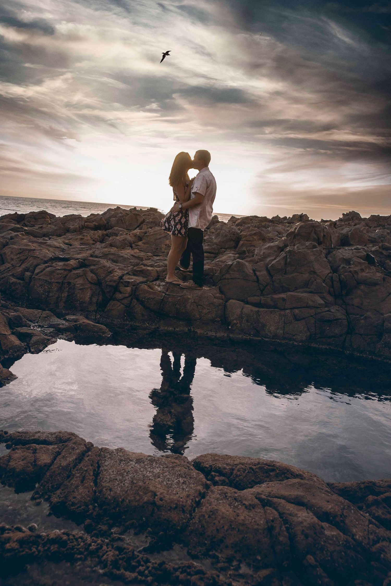 Engagement session: Engagement Photos Taken at Palos Verdes Cove. Engagement photographer. Wedding Photographer.