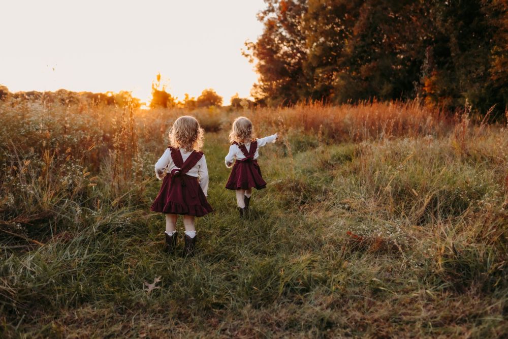 Outdoor family photography session in Lincolnton NC with candid smiles