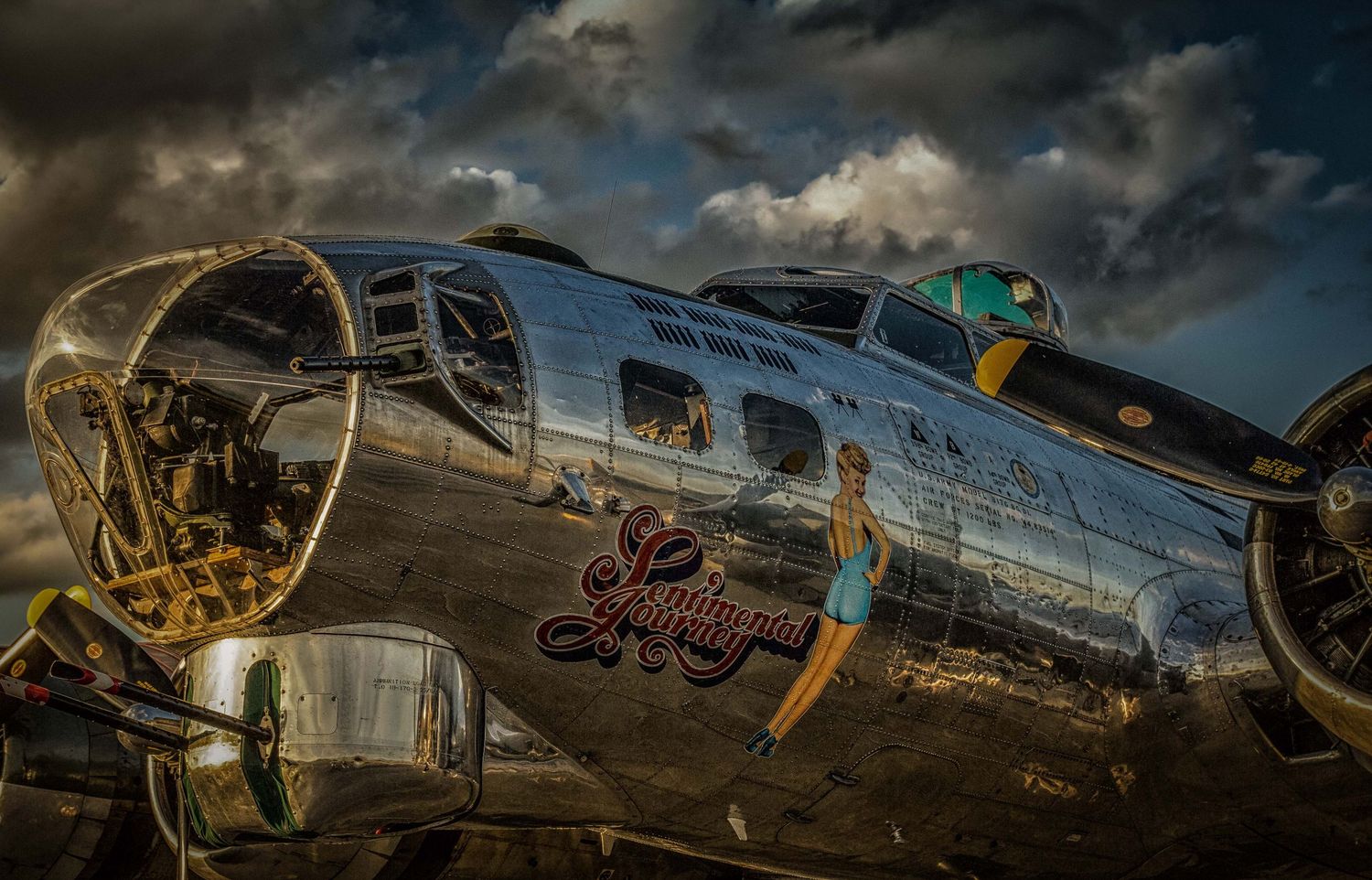 B-17 Flying Fortress "Sentimental Journey" from the Commemorative Air Force Arizona Wing in Atlanta GA